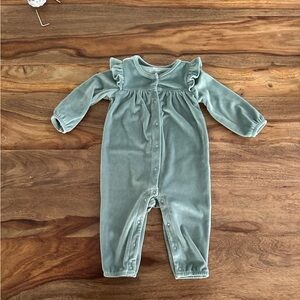 Carter’s Blue Velour Jumpsuit